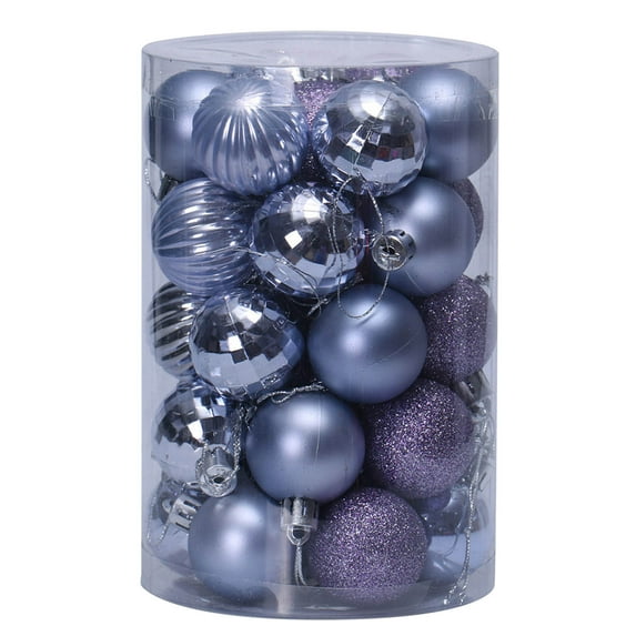 weibbin 34 Pcs Christmas Ornaments Set, Plastic Hanging Decorations Balls Set, Christmas Tree Pendants Ball Xmas Tree Ornaments Decoration