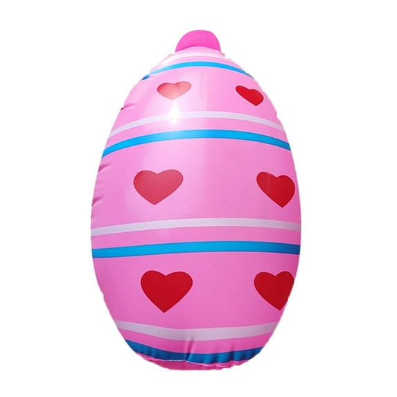 weibbin 40cm Inflatable Easter Eggs Easter Outdoor Yard Decoration Large Easter Inflatable Hanging Eggs Ornaments Giant PVC Kids Toys Colorful Eggs for Garden Lawn Party Decor