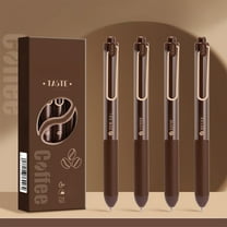 weibbin 4Pcs Retractable Gel Pens, Scented Ink Pens, Smooth Writing Black Ink Pen with Aesthetic Pen Barrel for Journaling Note Taking Sketching