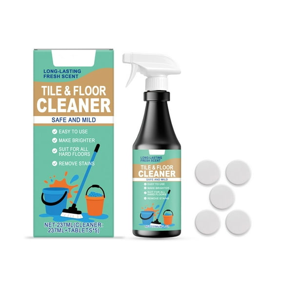 weibbin All Purpose Cleaner Spray, Multi-Purpose Disinfecting Spray & Bathroom Cleaner 237ml with 3 Cleaner Tablets