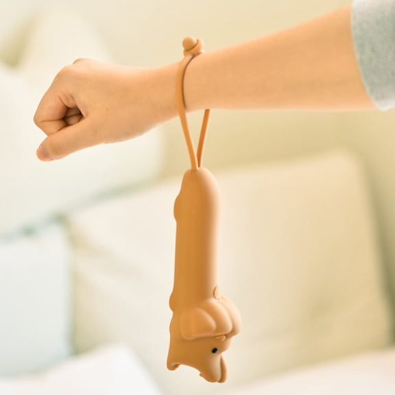 weibbin Animal Design Silicone Mini Flashlight, 1200mAh Rechargeable Battery with Strap, Portable Light for Outdoor Adventures and Camping