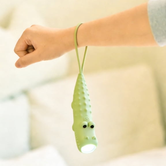 weibbin Animal Design Silicone Mini Flashlight, 1200mAh Rechargeable Battery with Strap, Portable Light for Outdoor Adventures and Camping