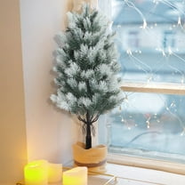 weibbin Artificial Cedar Topiary Trees, 1 Pack UV Resistant Evergreen Artificial Cypress Plant with Ground Spike for Outdoor, Indoor, Garden, Yard, Porch