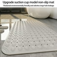 thumbnail image 1 of weibbin Bath Tub Shower Mat Non Slip, Bathtub Floor Liner Mats for Inside Shower Bathroom, Suction Cups and Drain Holes for Feet Scrubbing, Machine Washable, Soft on Feet 18x18in, 1 of 8