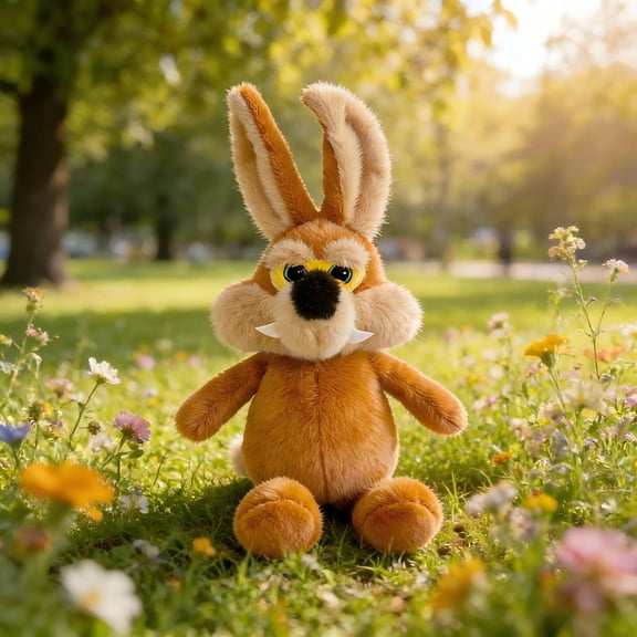 weibbin Big Tail Wolf Plush Toy, Super Soft Stuffed Animal with Fluffy Tail, Cuddly Companion for Bedtime & Comfort, Realistic Wolf Doll