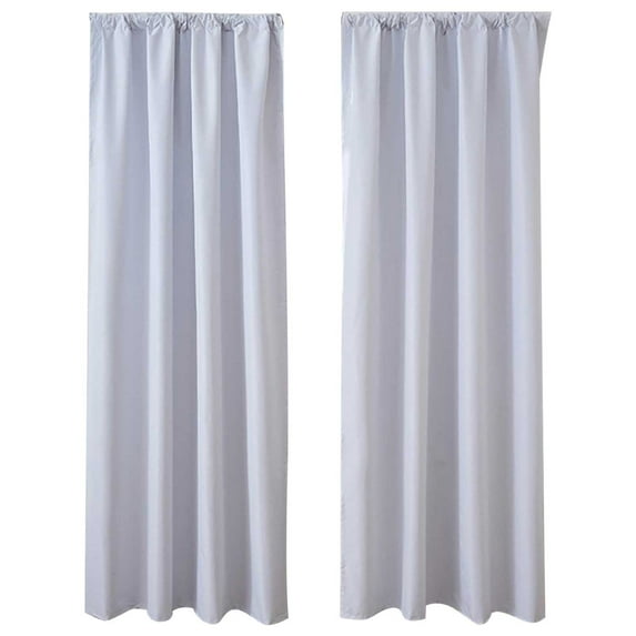 weibbin Blackout Curtains 2 Panels Set Farmhouse Style for Bedroom Windows/Living Room Thermal Insulated Neutral Boho Drapes Blend Pleated/Back Tab 53*63in