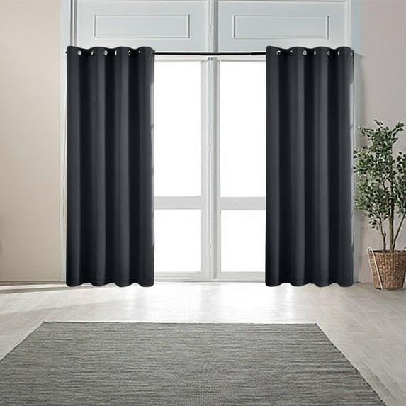 weibbin Blackout Curtains for Room 1 Panel 52*63 Inch, Grommet Blackout Curtains Thermal Insulated Drapes for Bedroom