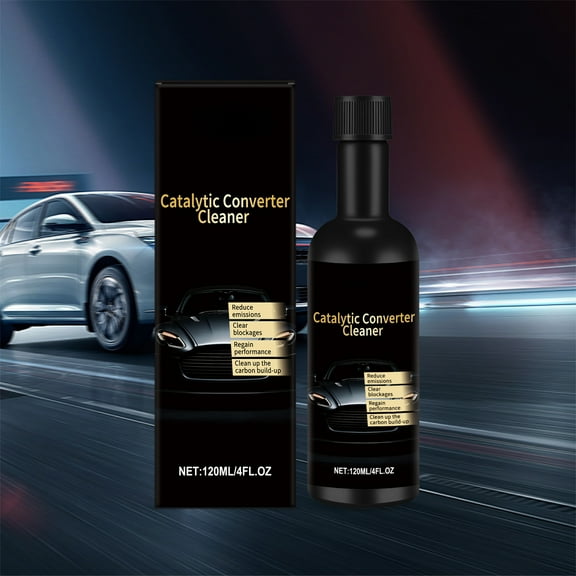 weibbin Catalytic Converter Cleaner Auto Parts Engine, Exhaust System Pipe Carbon Removal Cleaner Treatment Additive Oil, Fuel System Treatment Oil Additive for Gas and Diesel Car 120ml