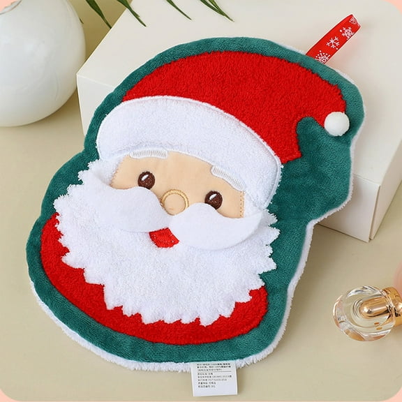 weibbin Christmas Hand Towels for Bathroom Kitchen Xmas Hanging Washcloths Christmas Dish Towels Set for Drying Cleaning, Cooking