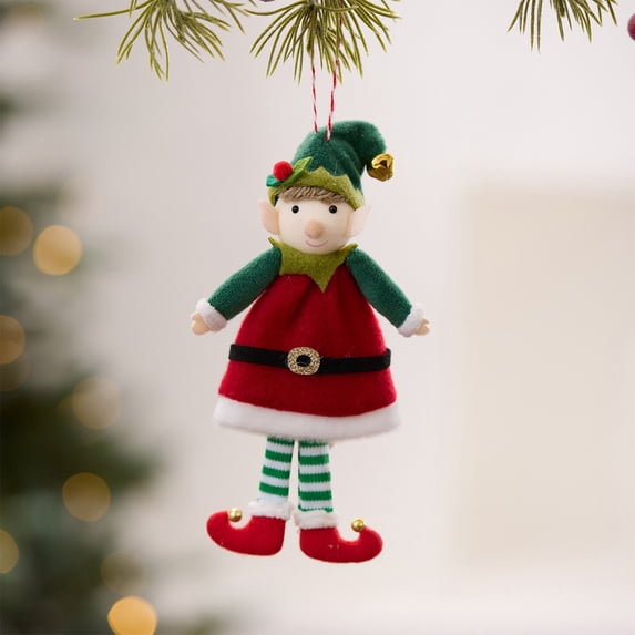 weibbin Christmas Ornaments Cute Elf Christmas Hanging Decor for Christmas Tree Home Xmas Festive Party Ornament