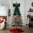 thumbnail image 1 of weibbin Christmas Tree Topper Bow, Christmas Tree Bows, Satin Christmas Wreath Bows for Home Party Wedding Car Holiday Decor Supplies 16x43in, 1 of 6