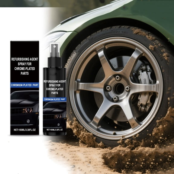 weibbin Chrome Care Spray 100ml, Deoxidation Repair Agent, Car Polishing and Rust Prevention Spray