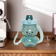 thumbnail image 1 of weibbin Cute Bear Outdoor Water Cup with Straw, 1400ml Large Capacity Plastic Bottle for Travel, Portable Drinkware for Kids & Adults, 1 of 6
