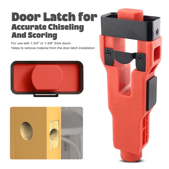 weibbin Door Latch Mortise Tool for Cutting and Installing Lock on 1-3/8 or 1-3/4 Inch Thick Door