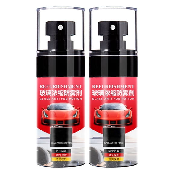 weibbin Glass Water Repellent & Anti Fog Kit, Hydrophobic Treatment Repels Rain & Spray Alternative Defogger for Interior & Exterior Glasses of Car Windshield, Mirrors, Shower Door 60ml