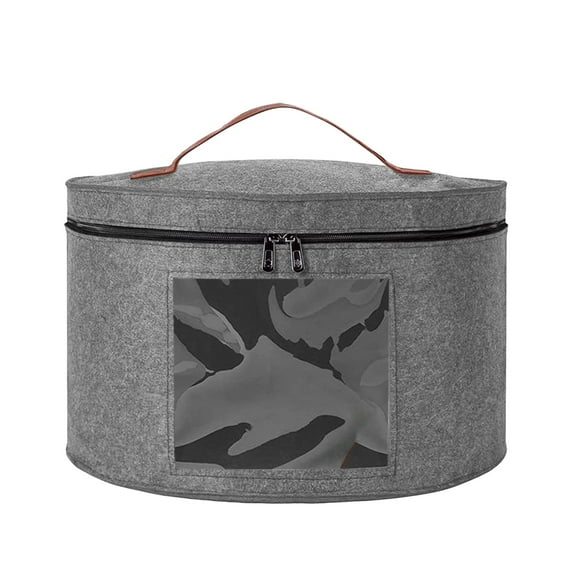 weibbin Hat Box-Hat Boxes for Women Storage Travel Hat Box Large Round Hat Carrier Case Organizer Wide-Brim Cowboy Men Cowboys Caps Clothes Closet Storage Foldable Hat Box with Lids