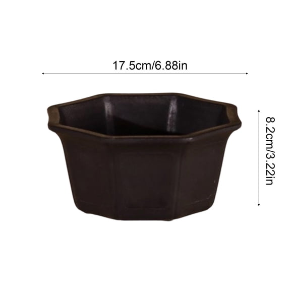 weibbin Hexagon Planter Pot, Thickened Modern Plastic Flower Container with Drainage Hole, Indoor Outdoor Garden Pot for Succulents, Herbs, Cactus, Houseplants, Balcony Home Decor