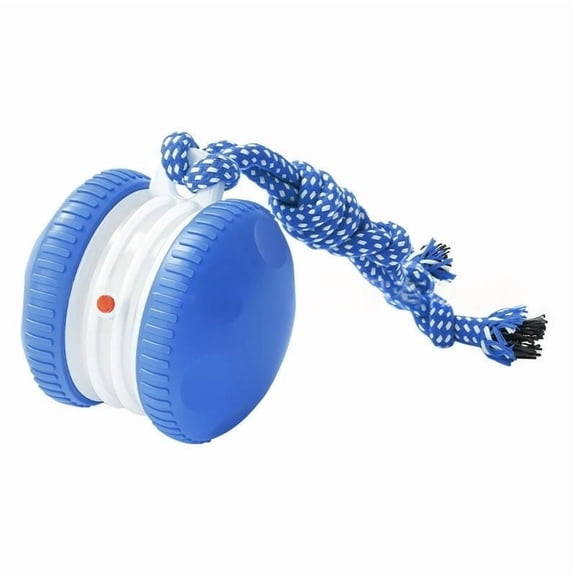 weibbin Interactive Rope Jumping Ball Automatic Motion Sensor Dog Cat Teaser Toy with 2 Speed Modes Blue