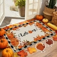 thumbnail image 1 of weibbin Kitchen Mat Autumn Kitchen Rugs Thanksgiving Decorative Door Mats, Home Seasonal Fall Holiday Party Autumn Maple Leaves Harvest Thankful Grateful Blessed Low-Profile Floor Mat, 1 of 6