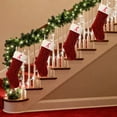 thumbnail image 1 of weibbin Knitted Christmas Stocking with Embroidered Letter - 18*8.6in Candy Gift Bag for Fireplace, Tree, Holiday Decor, 1 of 5