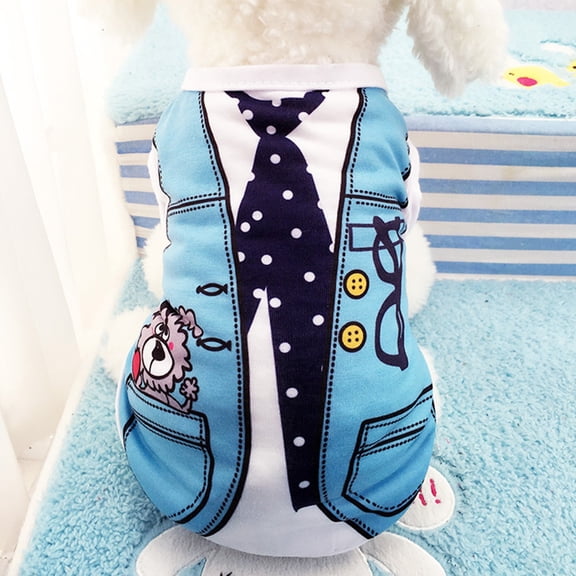 weibbin Mesh Dog Shirts for Small Dogs: Stretchy Dog Clothes with Cute Patterns, Size XS-S Fit Dogs Pet T-Shirts, Girl & Boy Puppy Clothes for Spring Summer