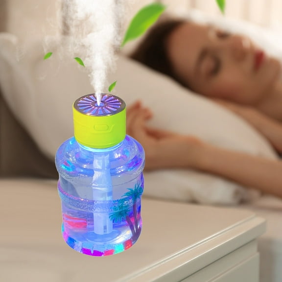 weibbin Mini Humidifier, USB Power Supply, Suitable for Study Room, Bedroom, Office, Car, Air Humidifier, Can Be Used for Facial Moisturizing 500ml