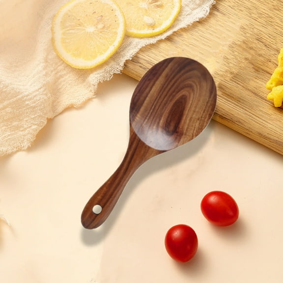 weibbin Non Stick Pan Spatula Wooden Cooking Spatula Teak Mixing Salad Cooking Cooking Wooden Spoon Solid Wood Kitchen Utensils