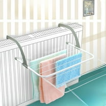 weibbin Over The Door Laundry Drying Rack - Lightweight & Heavy-Duty Door Hanger Rod for Indoor Air Drying and Hanging Clothing, Towels, Coat