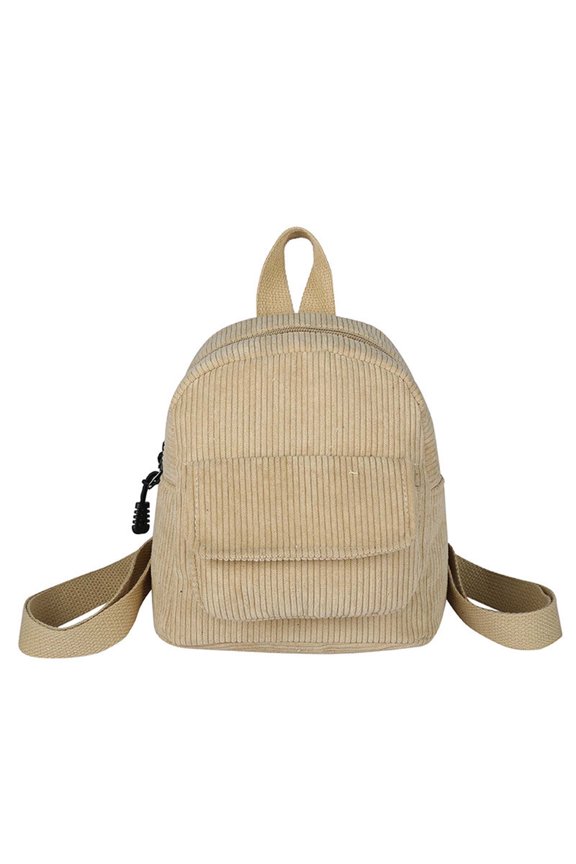 Personalized Backpack Corduroy Hand Embroidered Rope Embroidered Crochet Bag Backpack for Daily Use Cotton