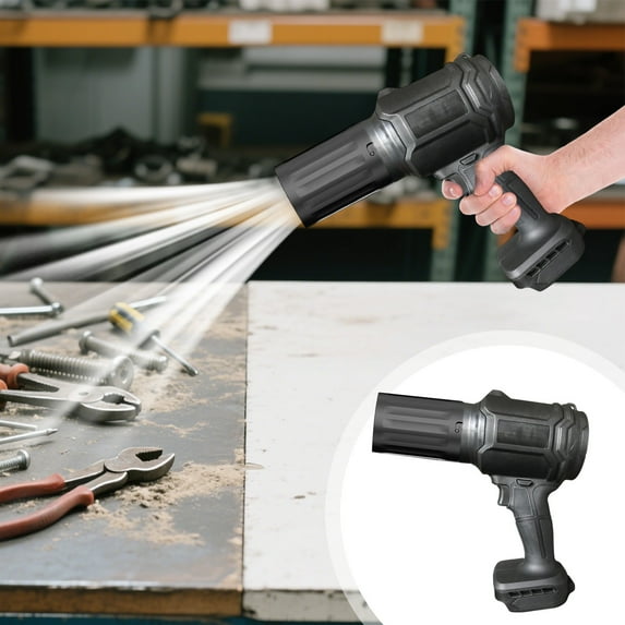 weibbin Portable Electric Cordless Leaf Blower – Handheld Turbo Jet Blower with Replacement tube, Variable Speed Lightweight Air Duster for Snow, Lawn, Patio & Dust Cleaning,
