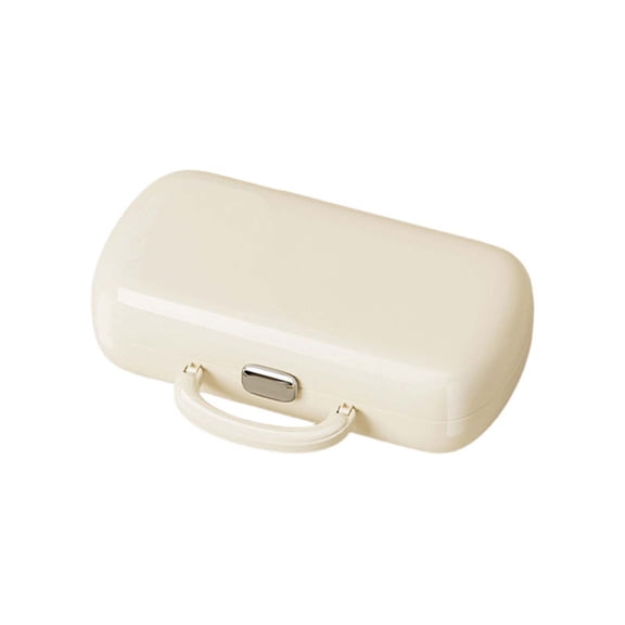 weibbin Portable Sewing Kit with Handle, 21pcs, Two-Layer Household Mending Box with Threads and Needles