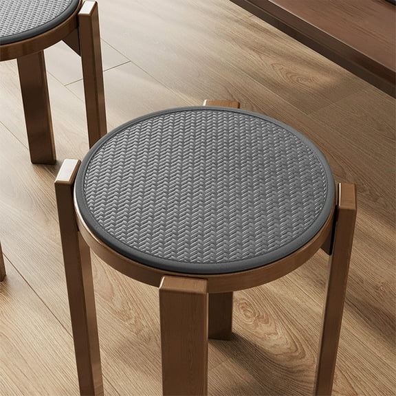 weibbin Round Chair Cushion Round Stool Cushion with Elastic Ties Indoor Kitchen Dining Seat Pad Circle Chair Pad 16"x16" for High Stool Chairs Bistro Bar Teal