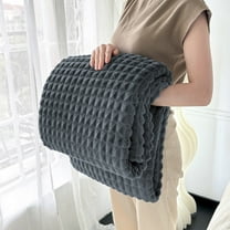 weibbin Sherpa Throw Blanket for Couch - Super Soft & Warm Striped Fleece Blanket, Cozy Plush Fluffy Blanket All Season Use 40x28in