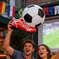 thumbnail image 1 of weibbin Soccer Ball and Shoe Foil Balloons - 29.5x18.9in Inflatable Decorations for Party, Red, 1 of 6