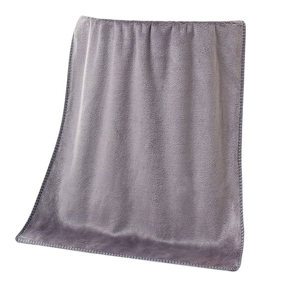 weibbin Soft Absorbent Microfiber Bath Towel - Quick Dry for Shower, Travel, 13.8x29.5 Inch, Gray
