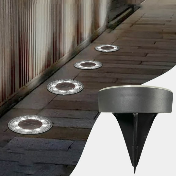weibbin Solar Outdoor Lights, Waterproof Solar Pathway Lights Bright In-Ground Lights Lighting Decor for Garden, Lawn, Patio , Yard, Driveway, Step and Walkway Warm Light