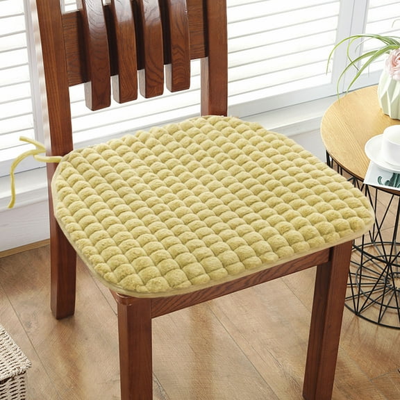 weibbin Square Chair Pad Seat Cushion with Ties Solid Color Soft Chair Pads Comfy Cushion Pillow for Kitchen Dining Office Chair
