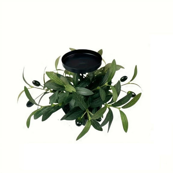 weibbin Thanksgiving Centerpiece with Candle Holders, Fall Harvest Decor, Autumn Fall Maple Leaves Pumpkin Berry Candle Holder for Tabletop Display Table Kitchen Thanksgiving Decor, Harvest Festival