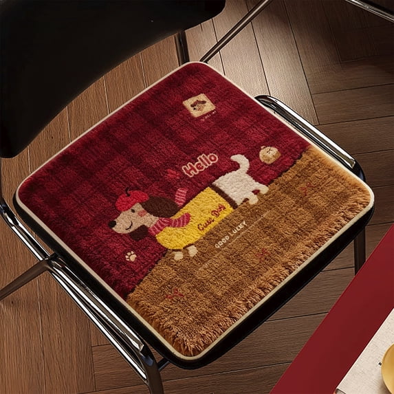 weibbin Ultra Soft Flock Chair Cushion, 14x14 Inches Plush Seat Pad for Kitchen, Dining Room, and Bedroom Chairs