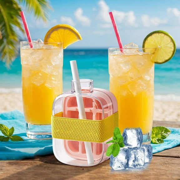 weibbin Wavy Glass Straws Reusable Curved Straw Shatter Resistant - Cool Curling Portable Straw, Clear Silly High Borosilicate for Kids Adults Smoothies Juice