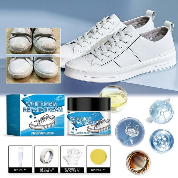 weibbin White Leather Repair Kit White Leather Dye Vinyl Paint Cream Purse Boat Seat Scratch Remover Couch Chair Car Interior Color Restorer Shoes Furniture Fade Scuff Stain Ink Mark Cover