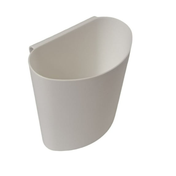 weibbin White Plastic Storage Bins with Four Handles, Pantry Organizer Bins for Organizing, Pantry Organizers and Storage Bins for Kitchen, Cabinet, Closet, Office, Classroom, Under Sink