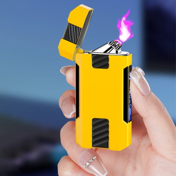 weibbin Windproof Cigarettes Lighter - Type C Charging Electric Arc Lighter USB Rechargeable Lighter for Fire, Cigarette, Candle - Outdoors Indoors