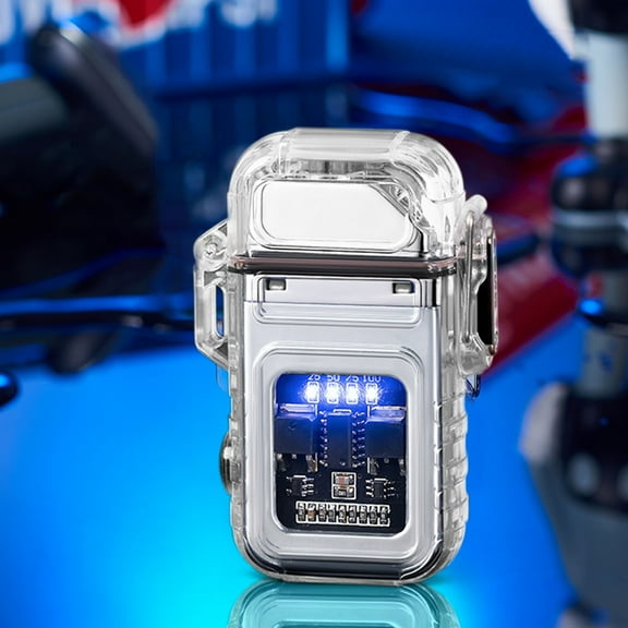 weibbin Windproof Lighters Outdoor Lighters - Bow Lighter With Flashlight Flameless Windproof Plasma Lighter For Outdoor Camping Traveling Gift for Father's Day