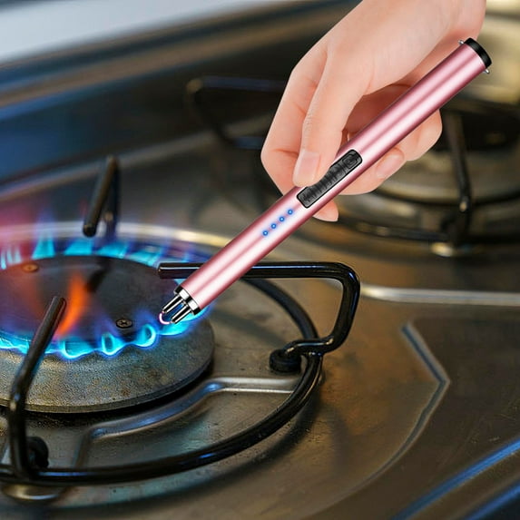 weibbin Windproof Lighters Outdoor Lighters - Gradual Ignition Charging Igniter Electronic Lighter Aromatherapy Candle Gas Stove Gift for Father's Day