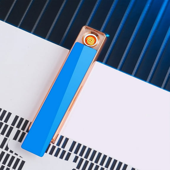 weibbin Windproof Lighters Outdoor Lighters - Windproof USB Lighter, USB Rechargeable Lighter, Plasma Lighter, Windproof Flameless Lighter, Pocket Metal Lighter Box Gift for Father's Day