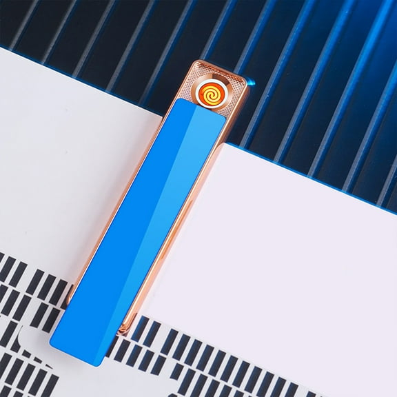 weibbin Windproof Lighters Outdoor Lighters - Windproof USB Lighter, USB Rechargeable Lighter, Plasma Lighter, Windproof Flameless Lighter, Pocket Metal Lighter Box Gift for Father's Day