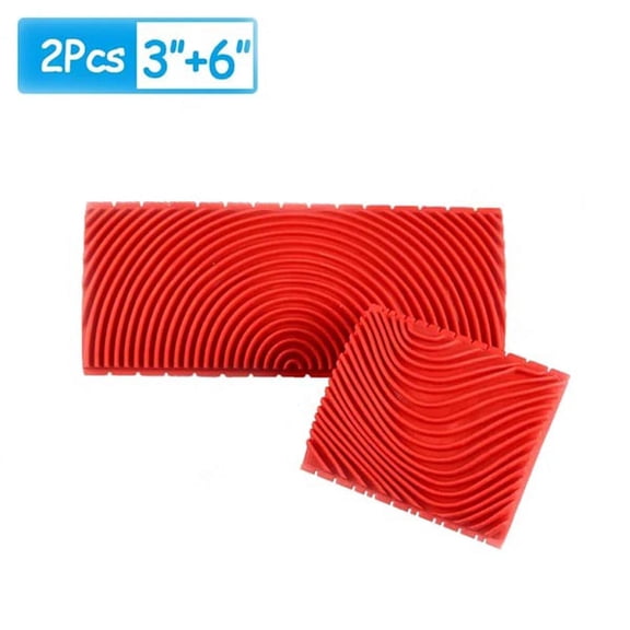 weibbin Wood Grain Tool Set Texture Rubber Paint Roller Brush Wall Decoration Kit for DIY Furniture & Floor Finishing