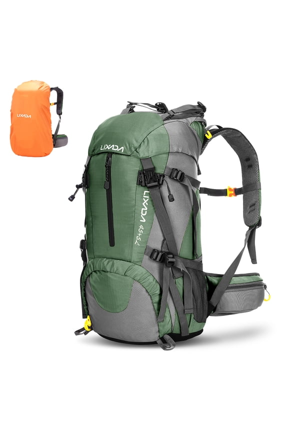 60L Waterproof Hiking Backpack Camping Mountain Climbing Cycling Backpack Outdoor Sport Bag with Rain Cover