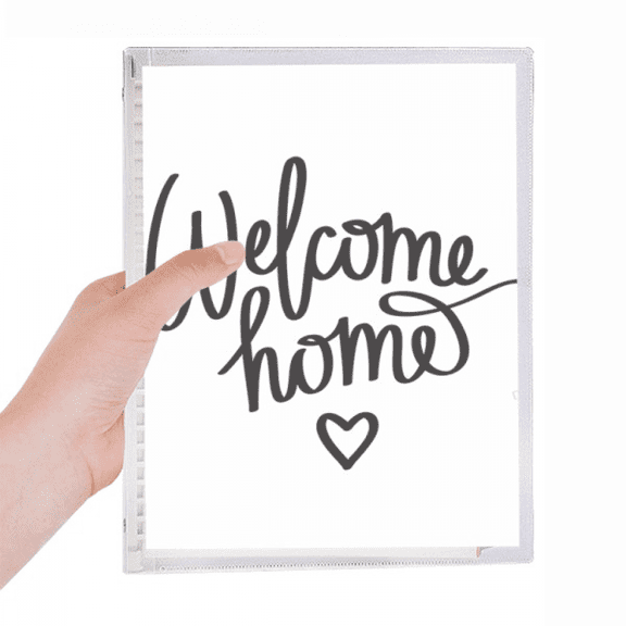 welcome home quote notebook loose diary refillable journal statiry